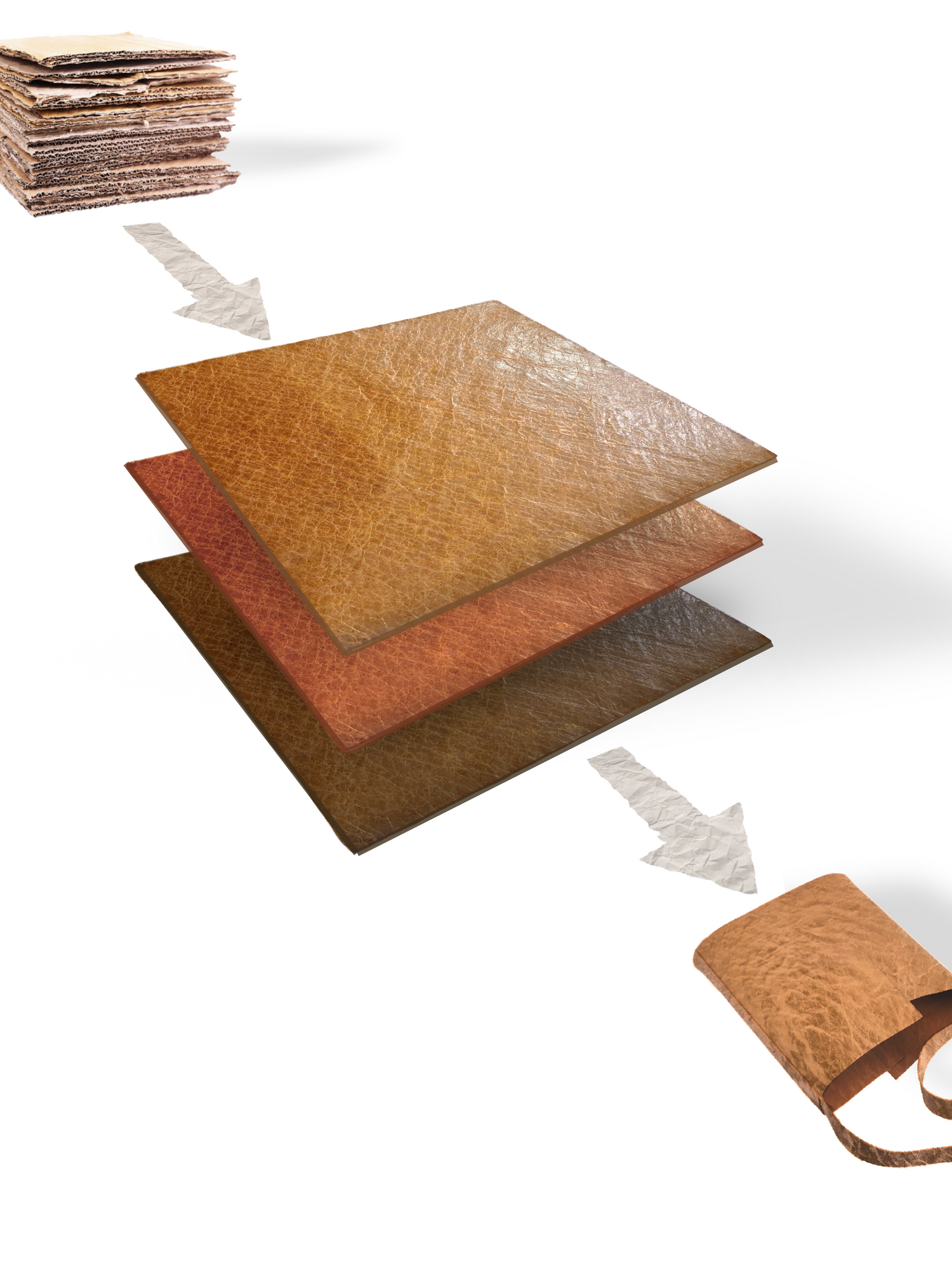 Crafca, Royo Material, Royo, Vegan Leather, Synthetic Leather, Faux leather, animal leather, cardboard upcycling, Cardboard Leather, Material Technology, Material Innovation, Material Science, Plant Leather, Plant-based leather